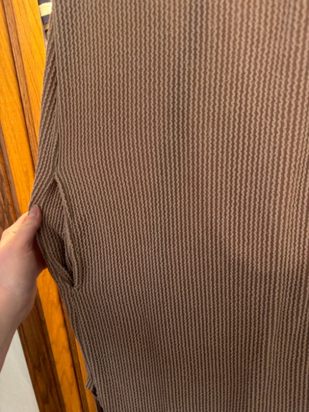 Buckle Sand Ribbed Maxi Dress - Picture 5 of 5